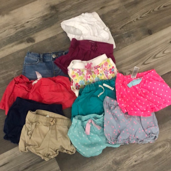 Carter's Bottoms Carters Girls 824 Months Shorts Bundle 11 Pairs